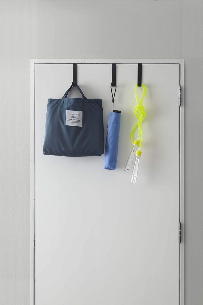 Yamazaki 4891 Door Hanger Set of 5 Black Approx. W1.5XD7XH9cm Smart Door Hook