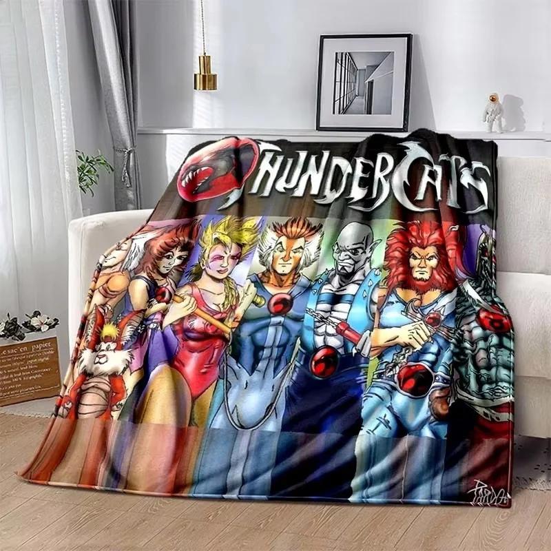 Fashion Cartoon Thundercats Printed Blanket Picnic Blankets Warm Blanket Soft and Comfortable Blanket Home Travel Birthday Gifts