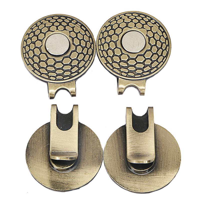1Pcs 25Mm Golf Hat Clip Golf Mark Round Coin Metal Hardware Magnetic Hat Clip Golf Accessories