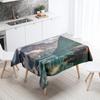 River House Tablecloth Natural Scenery  Anti-Stain Waterproof Rectangular Kitchen Dining Table Home Decor