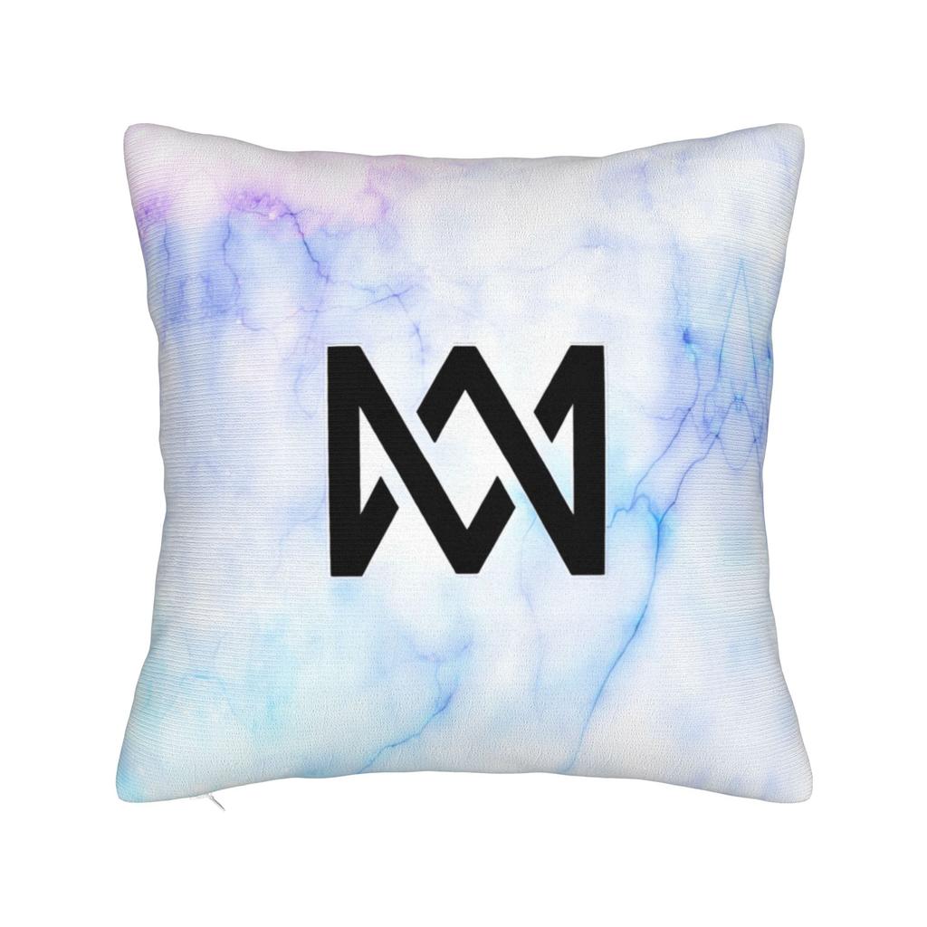 Marcus And Martinus MM Square Pillow Cases  Cushion Covers Funny Zipper Decorative Pillowcase for Home 4040cm