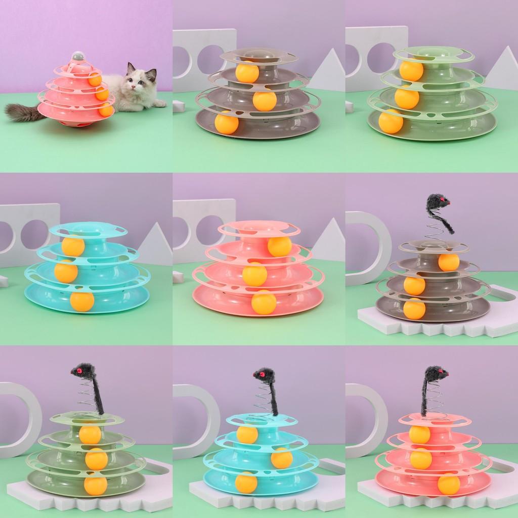 Play Toy Cat Six Tier Spin Platform Stimulating Exercise Entertainment Supplies