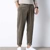 2021 Podzim Zima Pánská Móda Manšestrové Kalhoty Pánské Jednoduché Jednobarevné Strečové Silné Kalhoty Pánské Univerzální Volné Ležérní Kalhoty