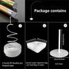 Kit Supporto Arco Palloncini - Supporto Colonna Palloncini Curvo Regolabile con Base Riempibile d'Acqua per Decorazioni Matrimonio & Festa