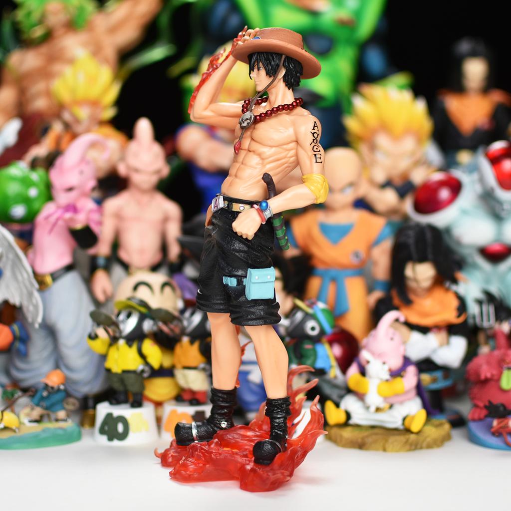 24.5cm/9.64in Anime One Piece Figure One Piece Action Figures Ace Figurine Statue Collection Toy Gift