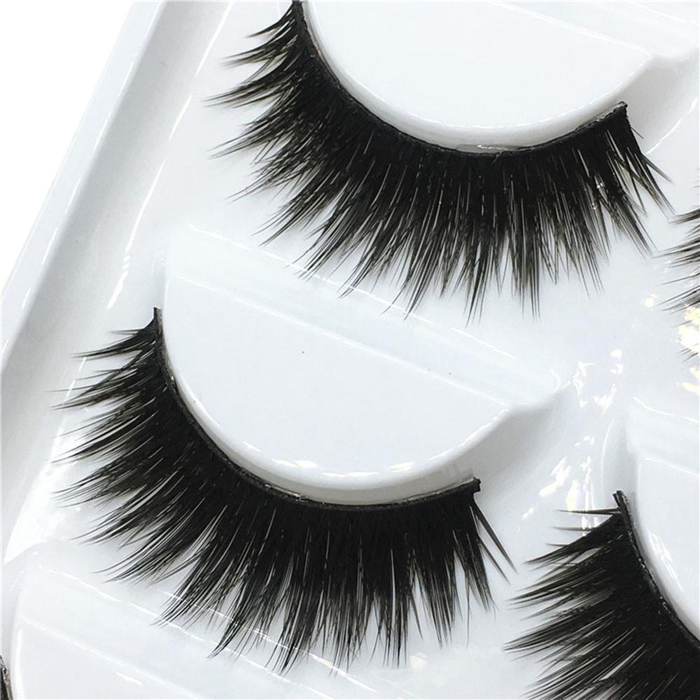 Luxury 3D False Lashes  Strip Eyelashes Long Natural Party