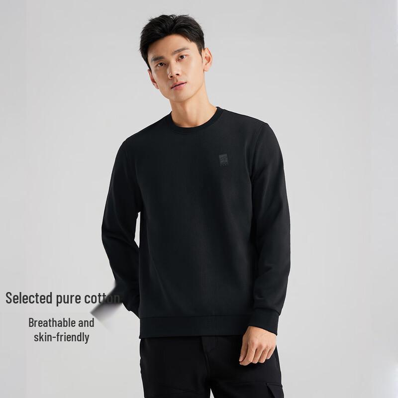 Tuoluzhe Men's Round Neck Pullover Sweatshirt