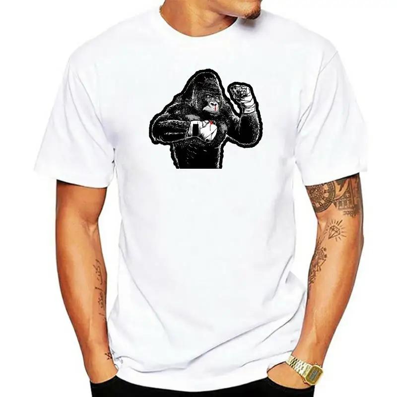 BOXING GORILLIA Mashup Ship Dtg Tops Tee T Shirt Tees Birthday Gift Tops T-Shirt
