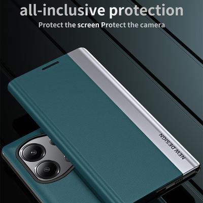 For Xiaomi Redmi Note 13 Pro 4G/Poco M6 Pro 4G Case Stand Scratchproof Leather Phone Cover