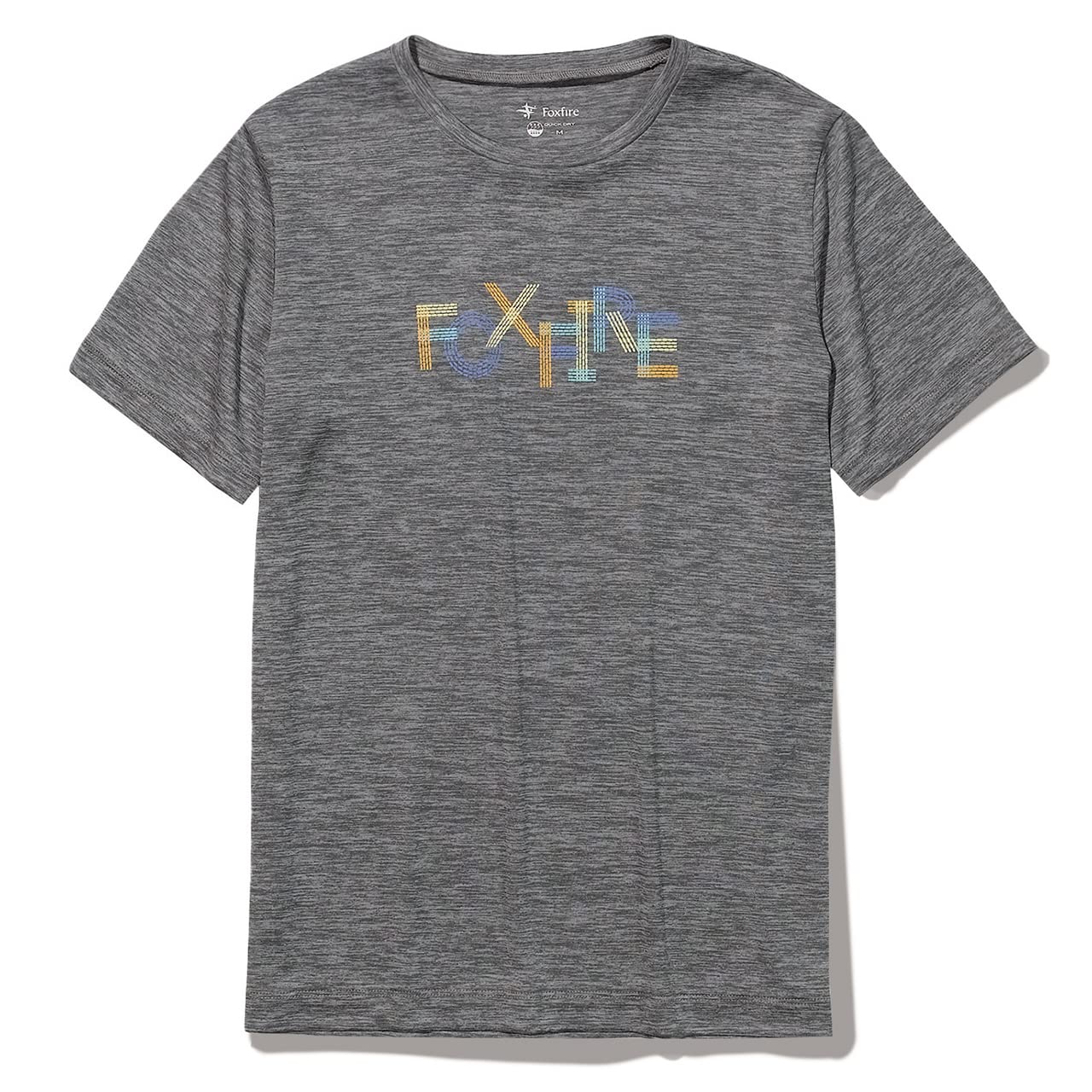 

Foxfire TS EX Stretch Logo Size Stretch T-Shirt, Women s, Gray, L, 8215249, Moisture-Wicking, Quick-Drying, серый