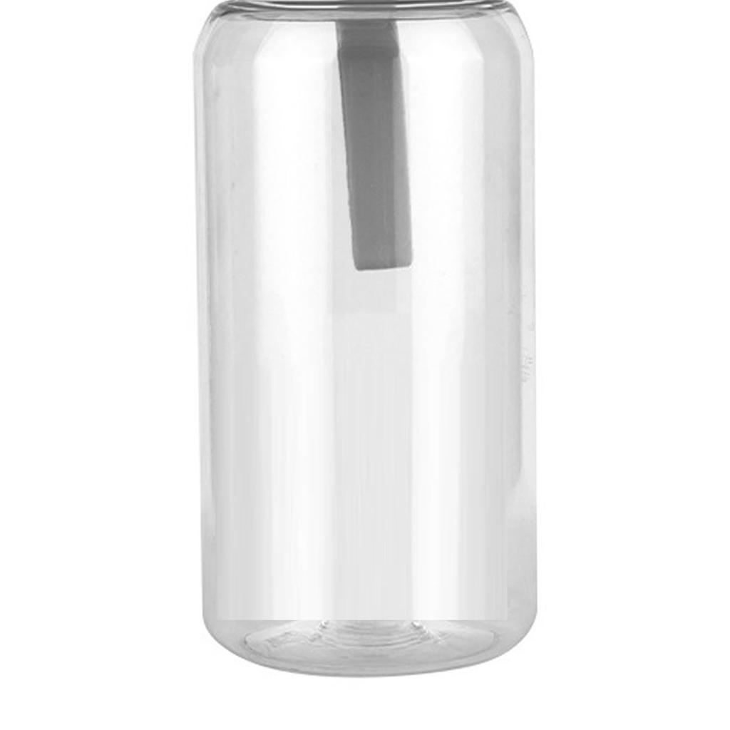 Transparent Water Bottle 550ml Large Capacity Portable Sports Water Drinking Bottle for Students Office