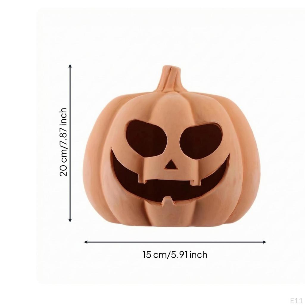 Decoration Lightweight Resin Pumpkin Figurine for Seasonal Party Displays