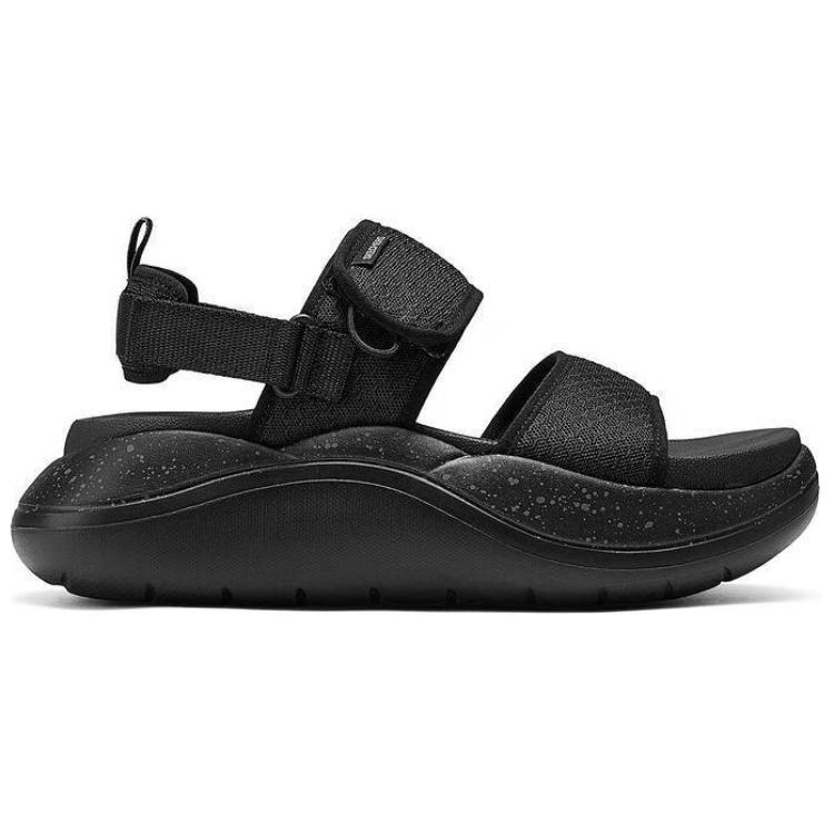 Skechers Fashionable Comfortable Simple Versatile One-Strap Sandals Women Sandals Black 141510-BBK