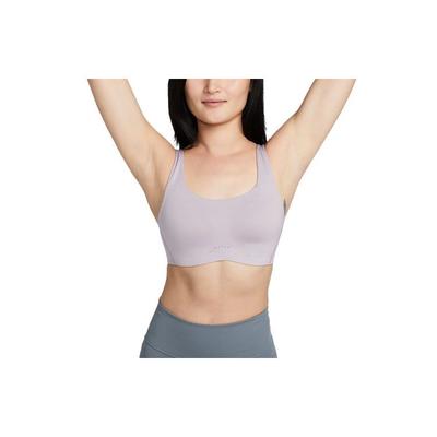 Solid Color Thick Strap Low Impact Support Sports Bra Women Underwear Purple DM0531-501