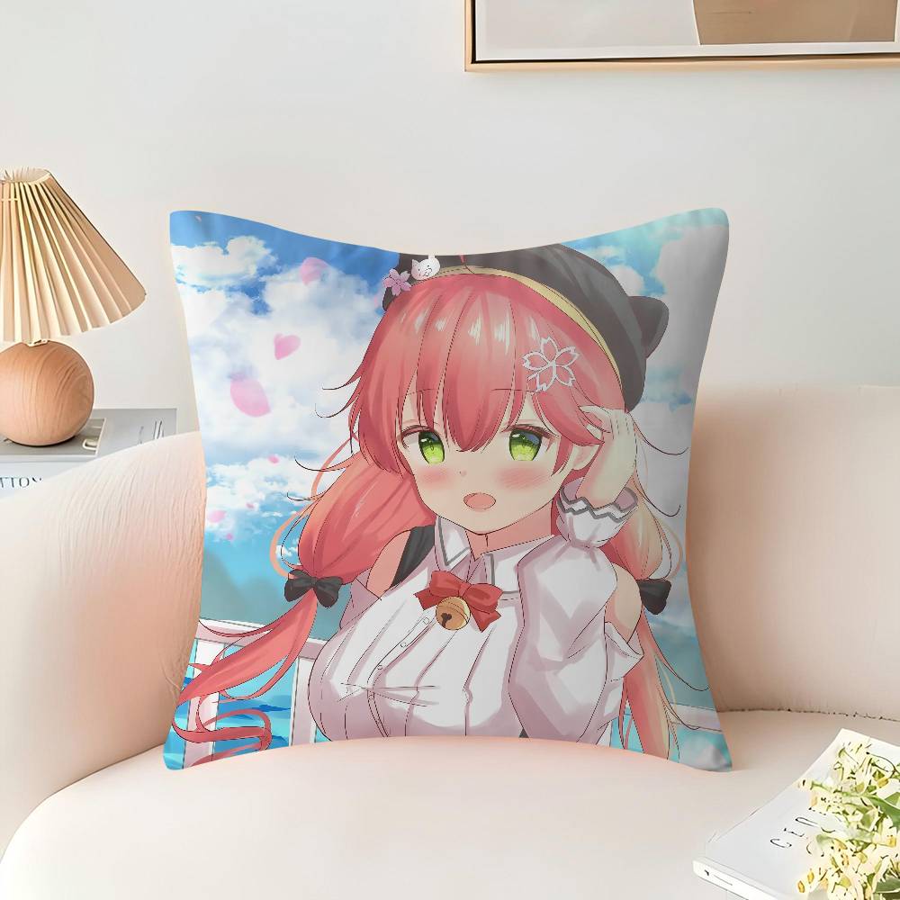 Sakura Miko Povlak na polštář kreslený Dárek Povlak na polštář Ložnice Domov Pohovka Židle Sedák Dekor povlak na polštář