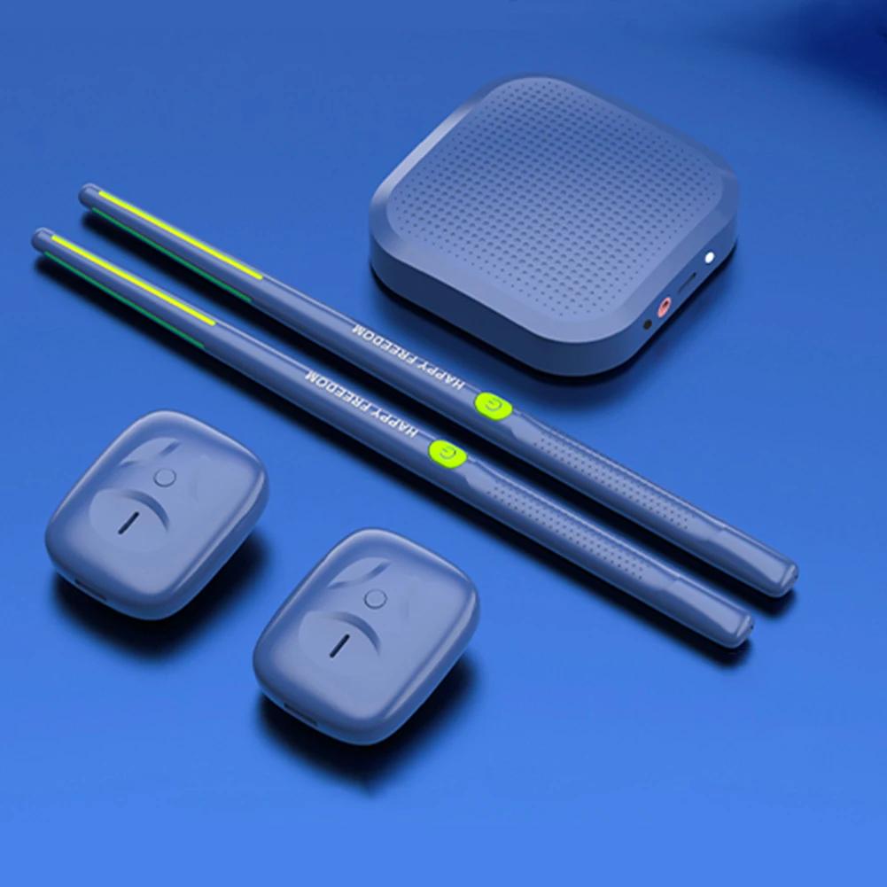 Electric Air Drumsticks Professional Electronic Virtual Air Drum Drumsticks Pedals Virtual Reality Drum Kit Gift for Adults Kids