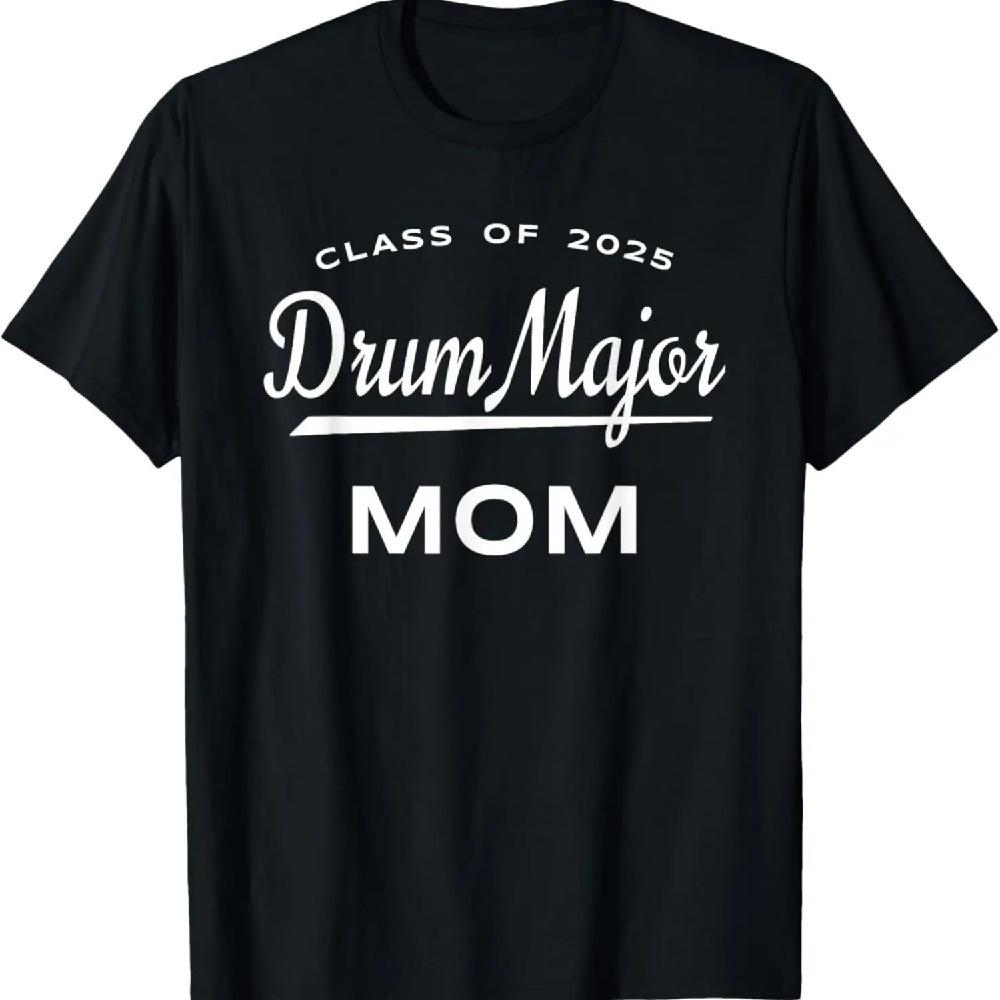 

Class of 2025 Drum Major Mom Marching Band Graphic T-Shirt XXXL чёрный