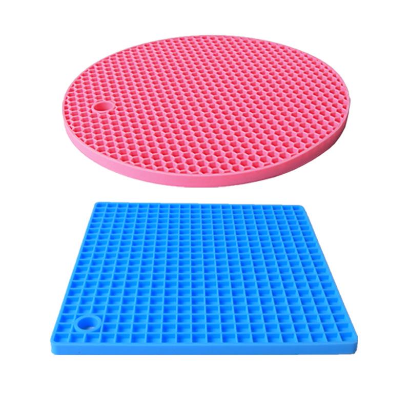 Thickened Silicone Honeycomb Anti-Slip Heat-Resistant Pot Holder Mat