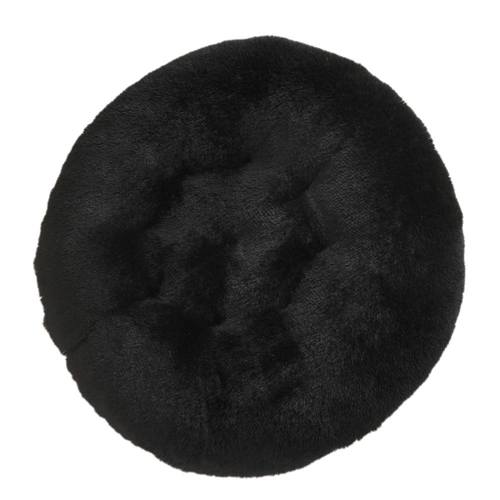 Dog and Cat Round Pad with Plush Fabric Winter - warm Sleeping Dog Bed Pet Supplies
