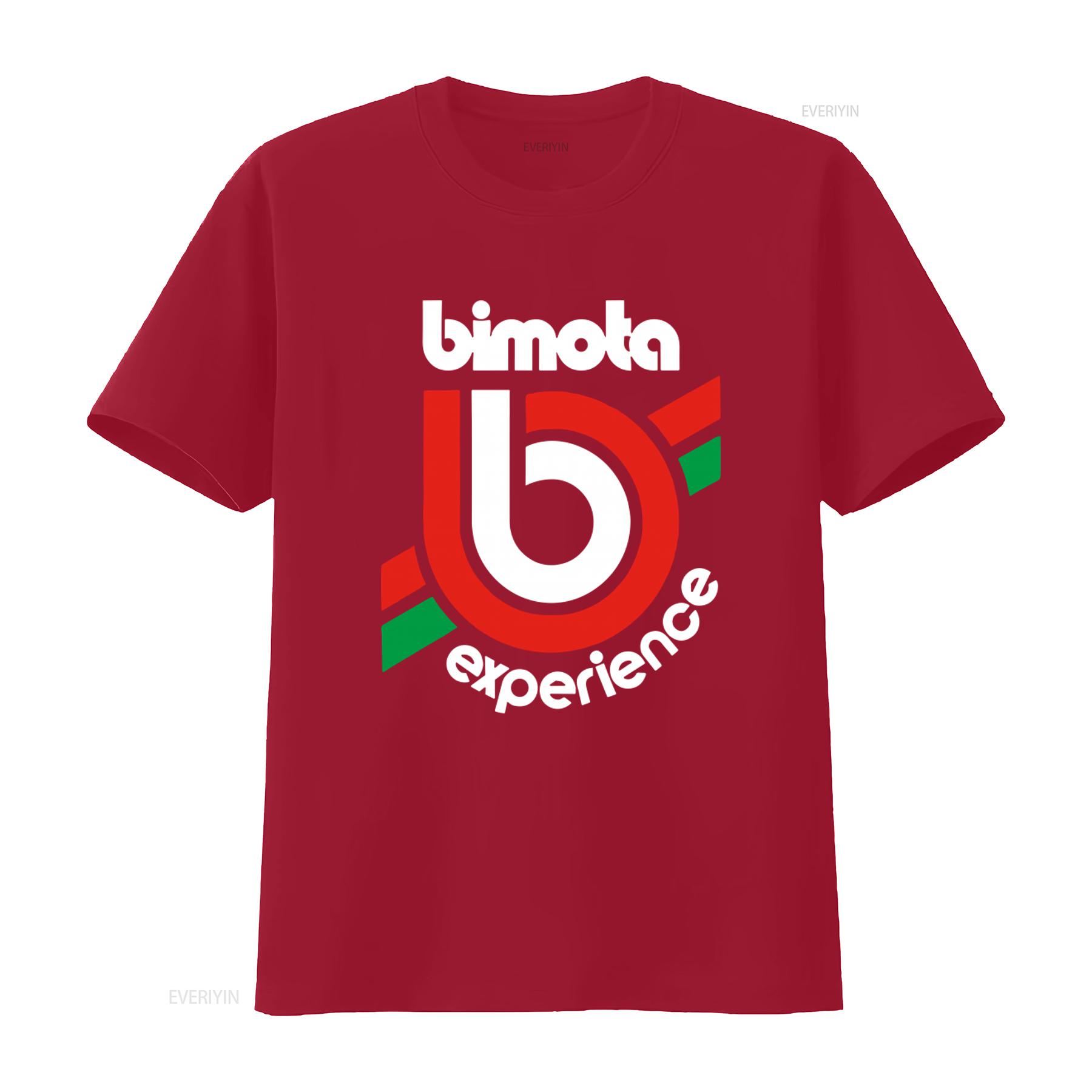 Bimota Experience Italian Motorcycles Logo Mens Black T Shirt S 5XL vintage Washed Casual designer clothes S