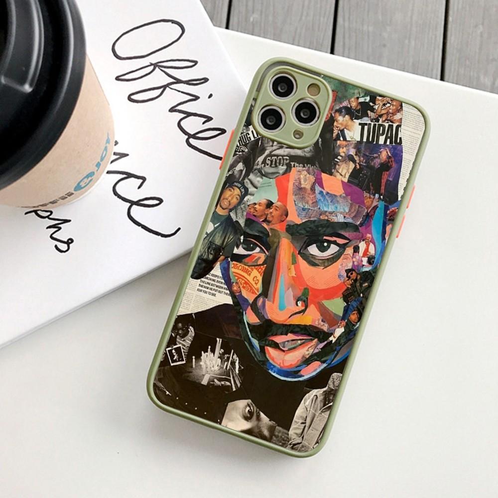 

Rapper 2pac Singer Tupac Phone Case For IPhone 14 11 12 13 Mini Pro Max 8 7 Plus X XR XS MAX Translucent Matte Cover iPhone 14