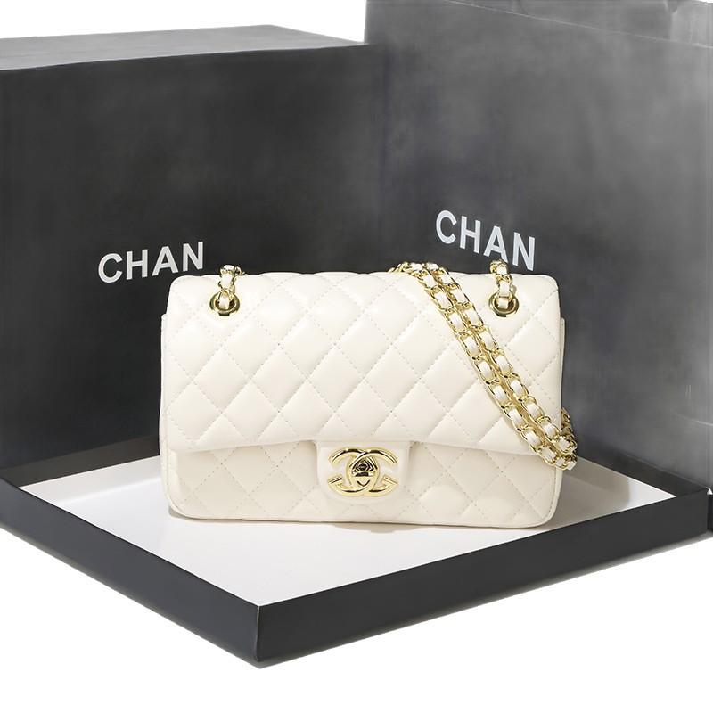 Xiaoxiangfeng CF Chain Bag 2025 New Grid Shoulder Crossbody Women's Leather Fashionable Versatile Armpit