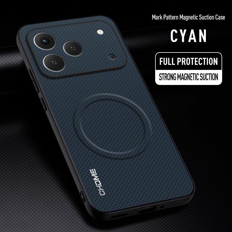 EUCAGR Für Tecno Spark 50 Hülle Auto Magnetische Halterung Handyhülle Für Tecno Spark 50 Silikon Stoßfest Vollständiger Schutz Rückseite
