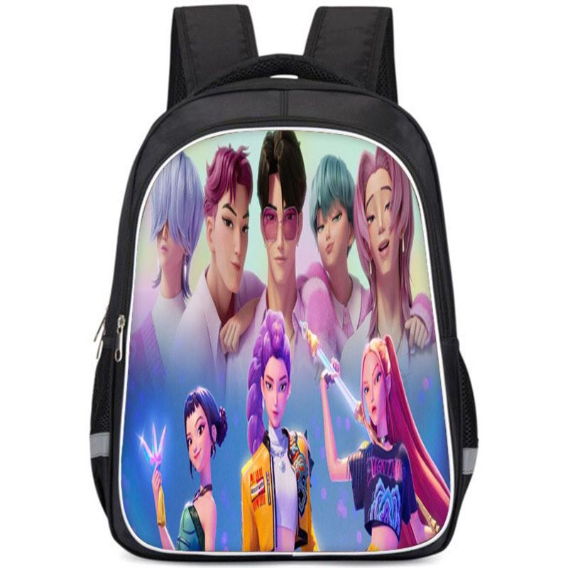 Kpop Demon Hunters Childrens Backpack With Breathable Oxford Fabric For School Use