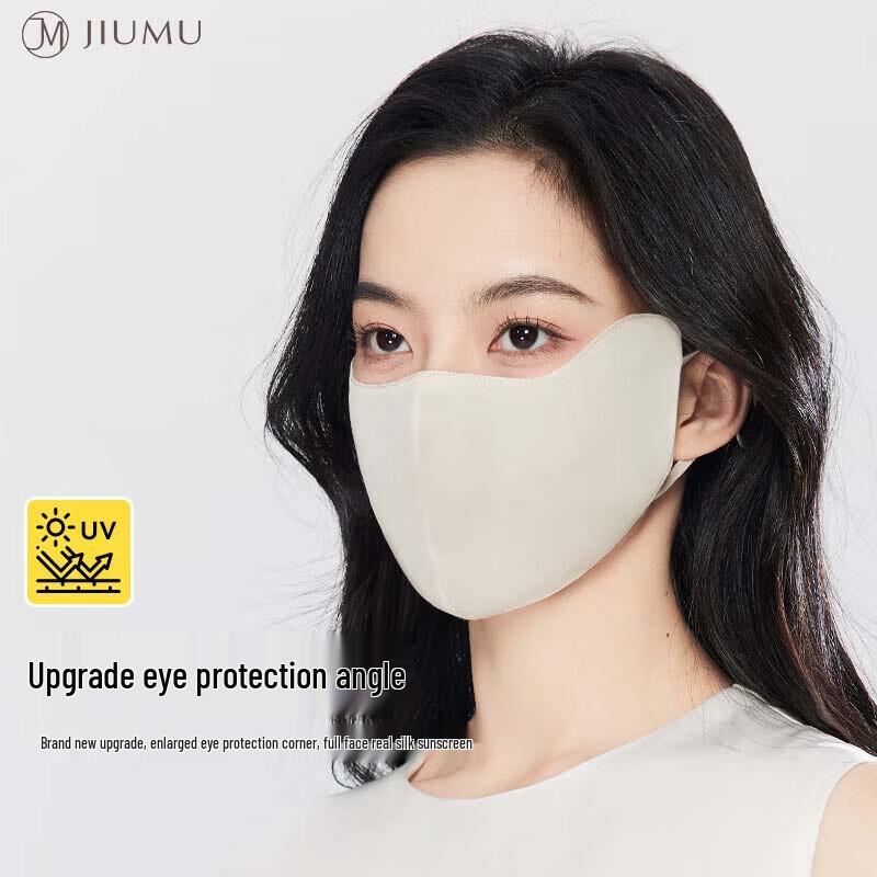 

JIUMU Silk Eye Protection Sunscreen Face Mask for Women One Size