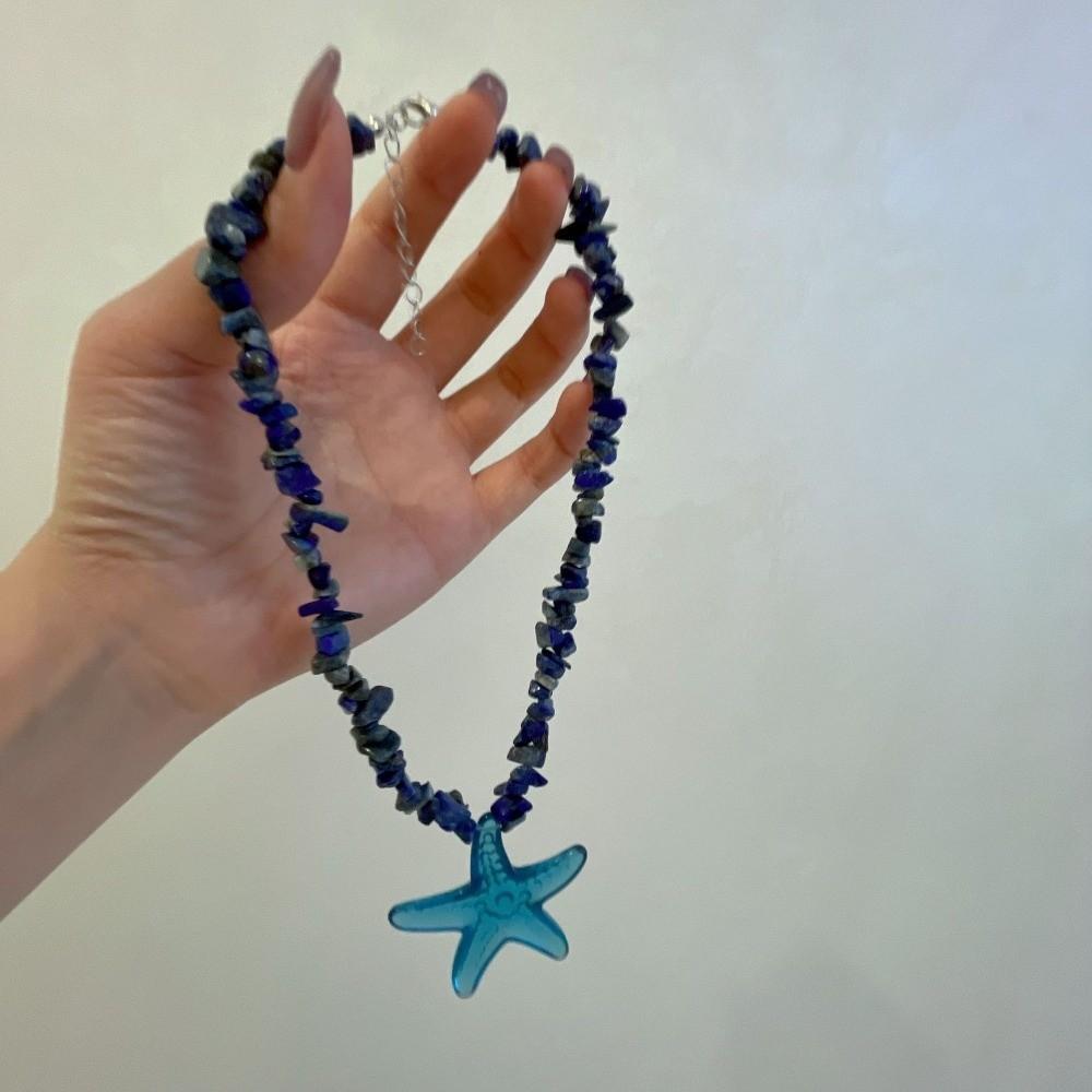 Y2K Accessories Starfish Clavicle Chain Pendant Beach Choker Fashion Starfish Necklace  Girls Gift