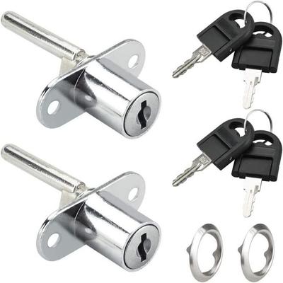 New Zinc Alloy Drawer Lock Furniture Hardware Home Security Cabinet Door Catch Anti-Theft With Key Cabinet Knob Lock Cabinet