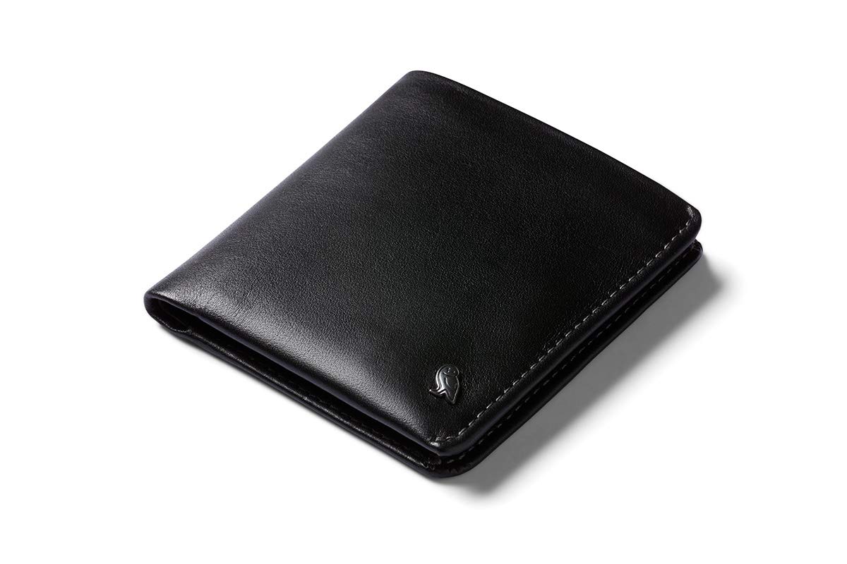 

Bellroy Coin Wallet (Holds approximately 8 cards and unfolded bills, magnetic coin pocket) (Black - RFID)