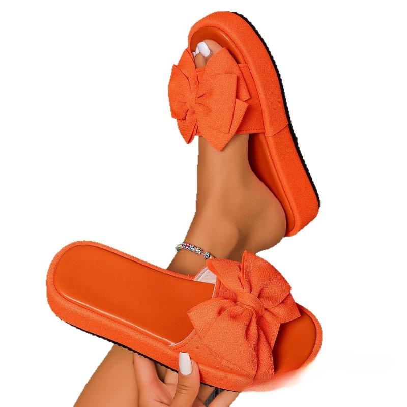 New Large-sized Women's Shoes Thick-soled One-strap Flip-flops
