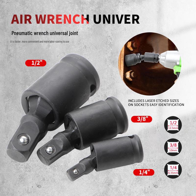 

Pneumatic 360° Rotating Universal Joint Wrench Socket Set
