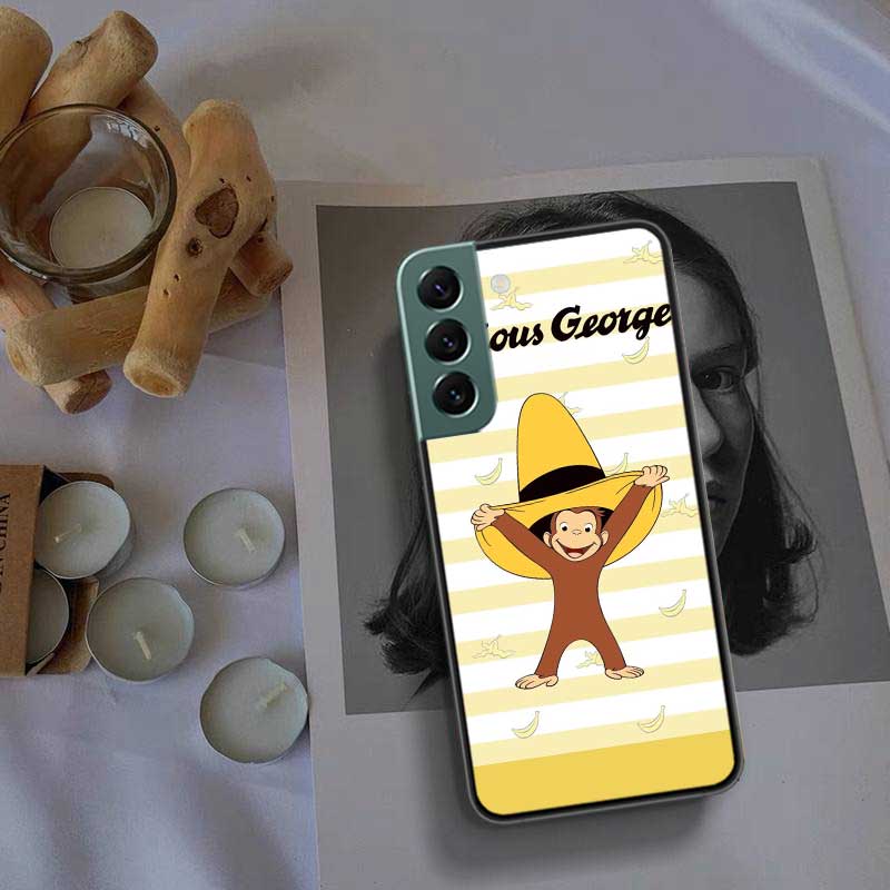 Curious G-Georgeser-m-Monkeis Phone Case For Samsung Galaxy S22 S25 Ultra S21 S10 Plus S26 Edge S20 S23 S24 FE Cover Silicon