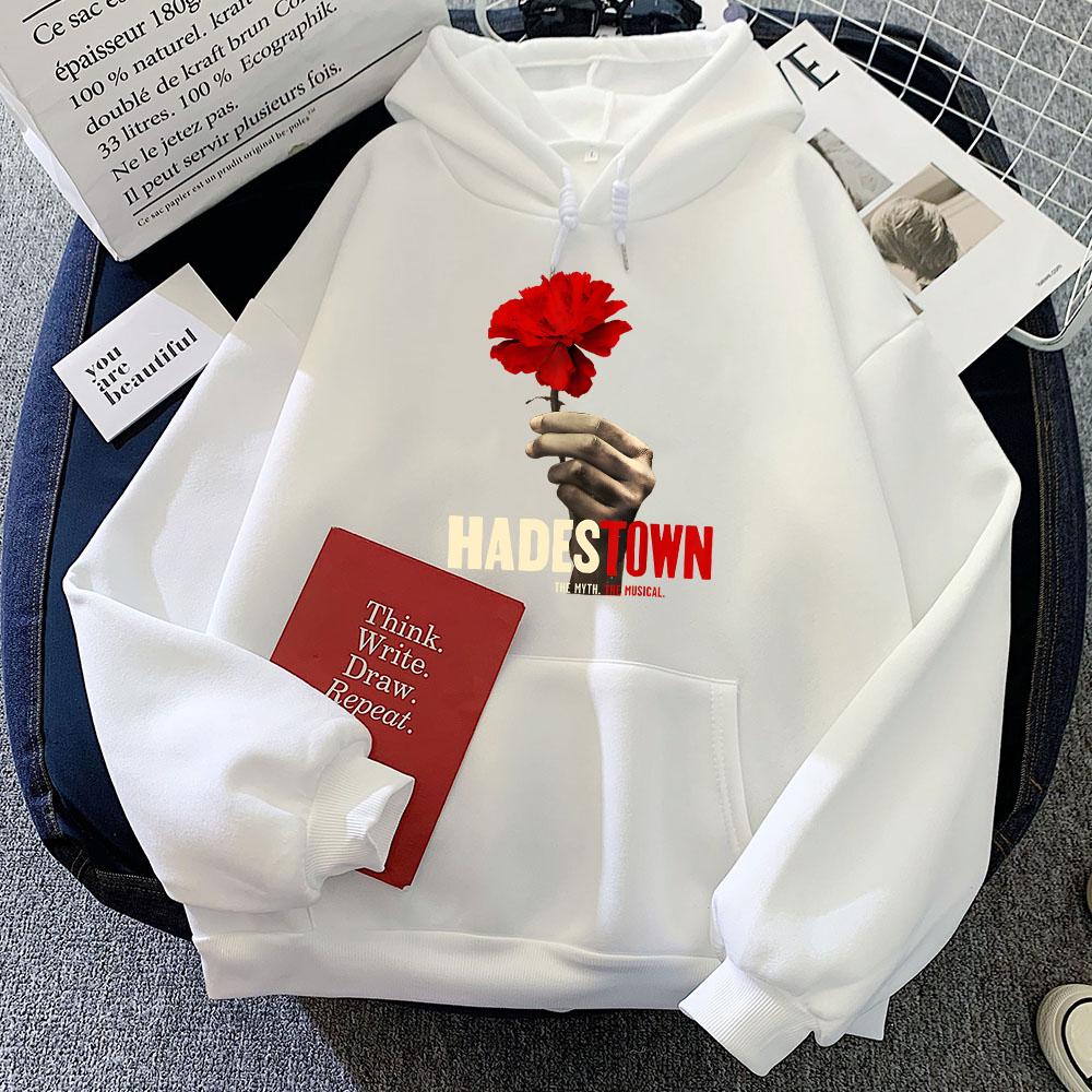 Musikalische Hadestown Hoodies für Damen/Herren Winter Lässige Druck-Sweatshirts Roupas Femininas Sudaderas Tasche Fleece Damen-Hoodie