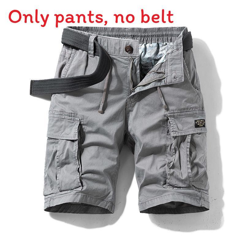 Summer Cargo Shorts For Men With Multiple Pockets And Cotton Fabric For Casual Urban Wear