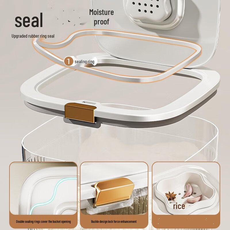 ZISIZ Großer versiegelter Mehl- und Reis-Aufbewahrungsbehälter