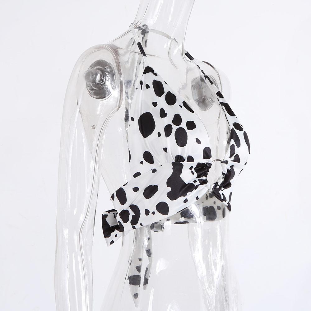 AltGoth Streetwear Y2k Cow Camis Women Dark Gothic Hollow Out Backless Crop Tank Top Harajuku Vintage Sexy Grunge Emo Alt Outfit