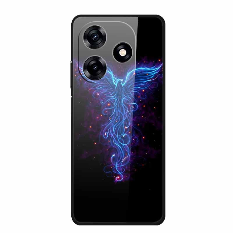 

Glass Back Cover For Honor X5c Plus Case Coque Hard Tempered Glass Case For Honor Play 10A X5c Plus Phone Case Cover Soft Bumper Honor X5c Plus