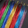 600 Strähnen funkeln glänzendes Haar Lametta Regenbogen-Haarverlängerung blendet Frauen Hippie-Haardekoration Flechten Haar-Styling-Tools