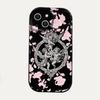 Retro Amor Engel 3D Welle Handyhülle Für iPhone 17 Air 16 15 14 13 12 11 Pro Max Plus Mini SE Stoßfeste Silikon-Rückseite