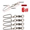 Lure Connecting 10 Pcs Fishing Bait Connecting Rings  Rolling Swivel with Snap Fishing Accessories