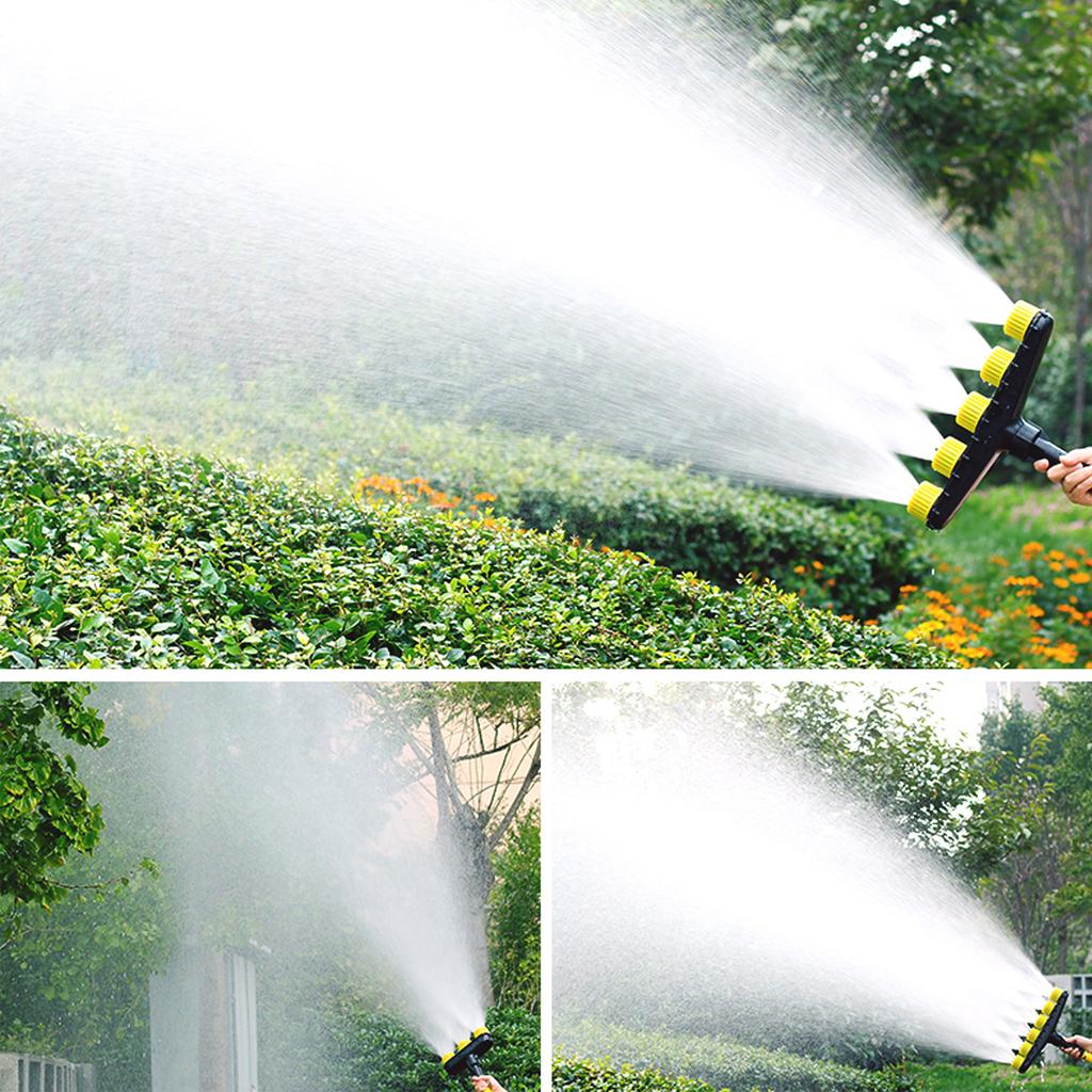 Garden Agriculture 3/4/5/6 Way High Flow Atomizing Nozzle 1" 1.2" Garden Lawn Sprinkler Farm Irrigation Spray Adjustable Nozzle