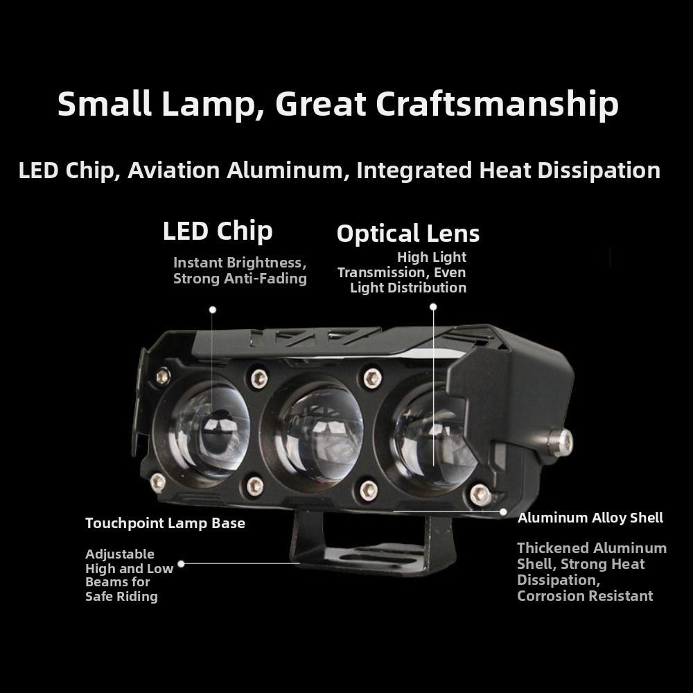 Super Bright Hi/Low Beam Fog Lamps Dual Color Driving Light  for Car Trucks SUV UTV