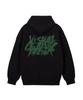 Painted Graffiti Hoodie Black Green