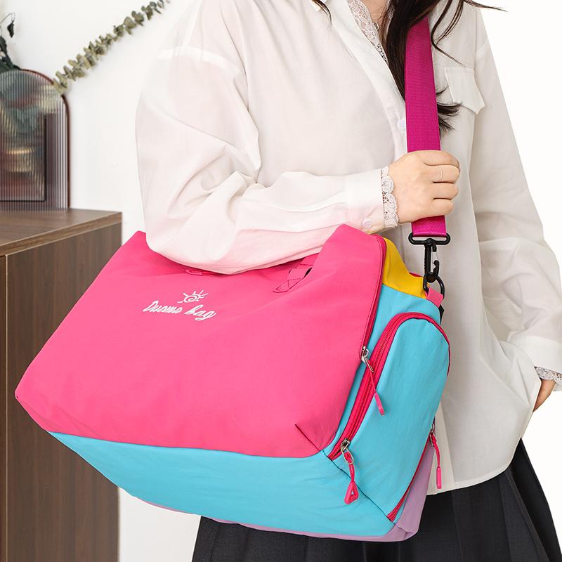 Multi-Pocket Women's Crossbody Bag – Lightweight Soft Cloth Large Capacity Sling In Vibrant Colors for Travel