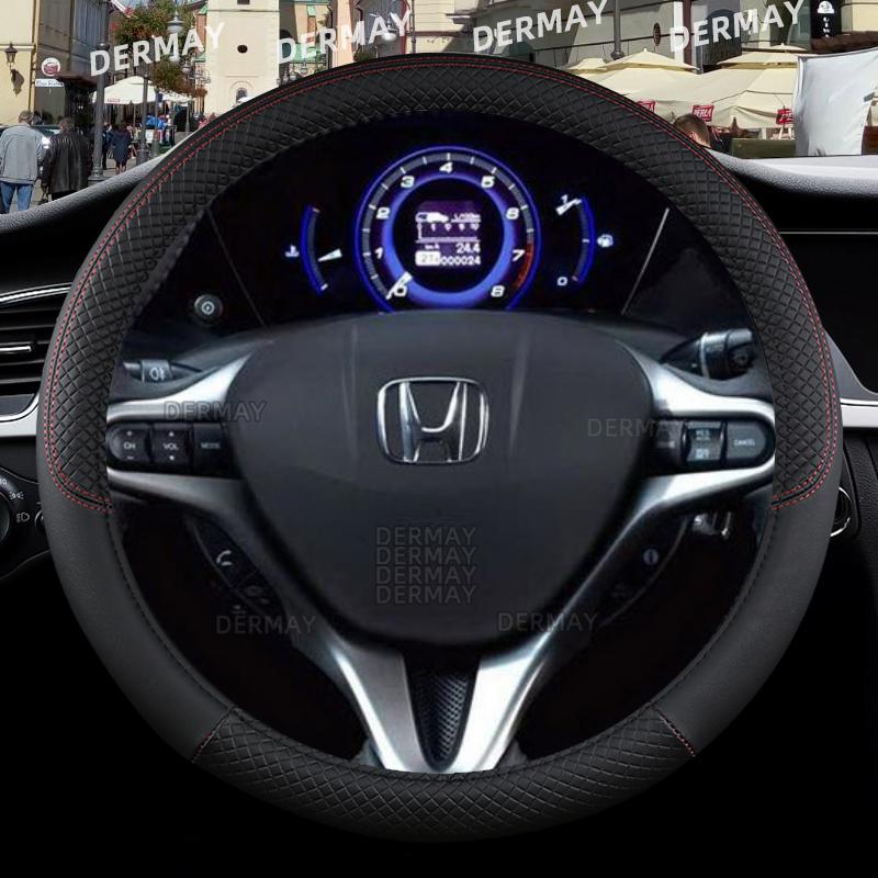 For Honda Civic 2004 2006 2007 2008 2009 2012 2013 2014 2015 Car Steering Wheel Cover PU Leather Non-slip Auto Accessories