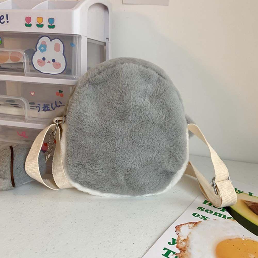 Korean Style Penguin Handbag Doll Funny Messenger Bag Travel Plush Crossbody Bag  Outdoor