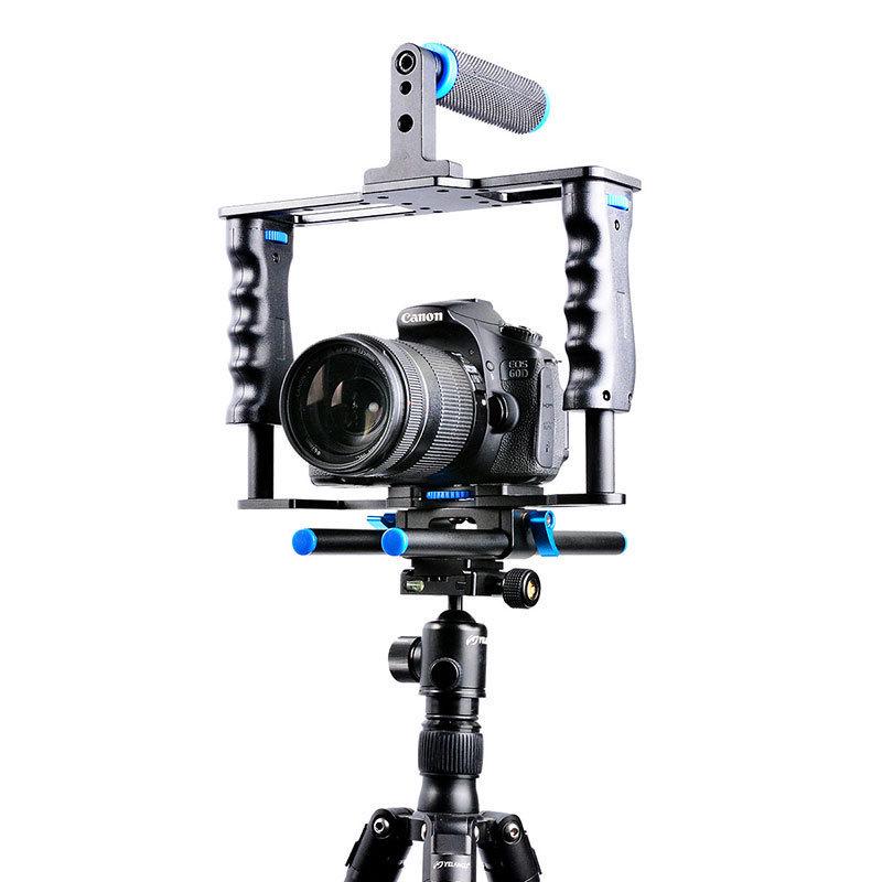 YELANGUC2 DSLR Rabbit Cage Kit with Shock Absorption for Low Angle and Micro-Film Photography